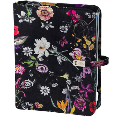 1011-12 Refillable A5 organizer Flowersea Black